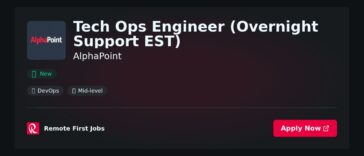 AlphaPoint Expands Overnight Support Team with New Tech Ops Engineer for Enhanced Client Services in EST Time Zone | News