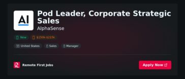 “AlphaSense Appoints New Pod Leader for Corporate Strategic Sales to Drive Growth in Market Intelligence Solutions” | News
