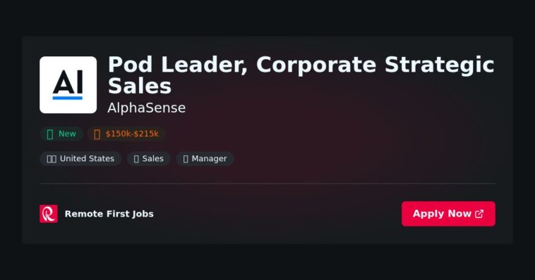 “AlphaSense Appoints New Pod Leader for Corporate Strategic Sales to Drive Growth in Market Intelligence Solutions” | News 7 “AlphaSense Appoints New Pod Leader for Corporate Strategic Sales to Drive Growth in Market Intelligence Solutions” | News