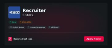 B-Stock Solutions Seeks Recruiter to Manage Full-Cycle Recruiting Across Multiple Roles | News
