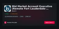 Boomi Expands Remote Workforce with New Mid Market Account Executive Role in Fort Lauderdale-Miami Area | News
