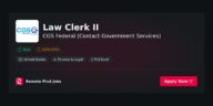“CGS Federal Welcomes New Law Clerk II to Enhance Legal Support Services” | News