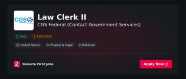 “CGS Federal Welcomes New Law Clerk II to Enhance Legal Support Services” | News