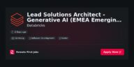 Databricks Appoints Lead Solutions Architect for Generative AI in EMEA to Drive Innovation in Data Solutions | News