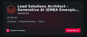 Databricks Appoints Lead Solutions Architect for Generative AI in EMEA to Drive Innovation in Data Solutions | News