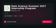 Datacor, Inc. Launches Data Science Summer 2027 Internship Program to Foster Emerging Talent in Technology Sector | News