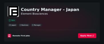Element Biosciences Appoints New Country Manager for Japan to Strengthen Regional Operations | News