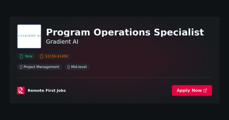 Gradient AI Appoints New Program Operations Specialist to Enhance Operational Efficiency | News 7 Gradient AI Appoints New Program Operations Specialist to Enhance Operational Efficiency | News