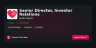Hello Heart Appoints New Senior Director of Investor Relations to Drive Strategic Growth Initiatives. | News