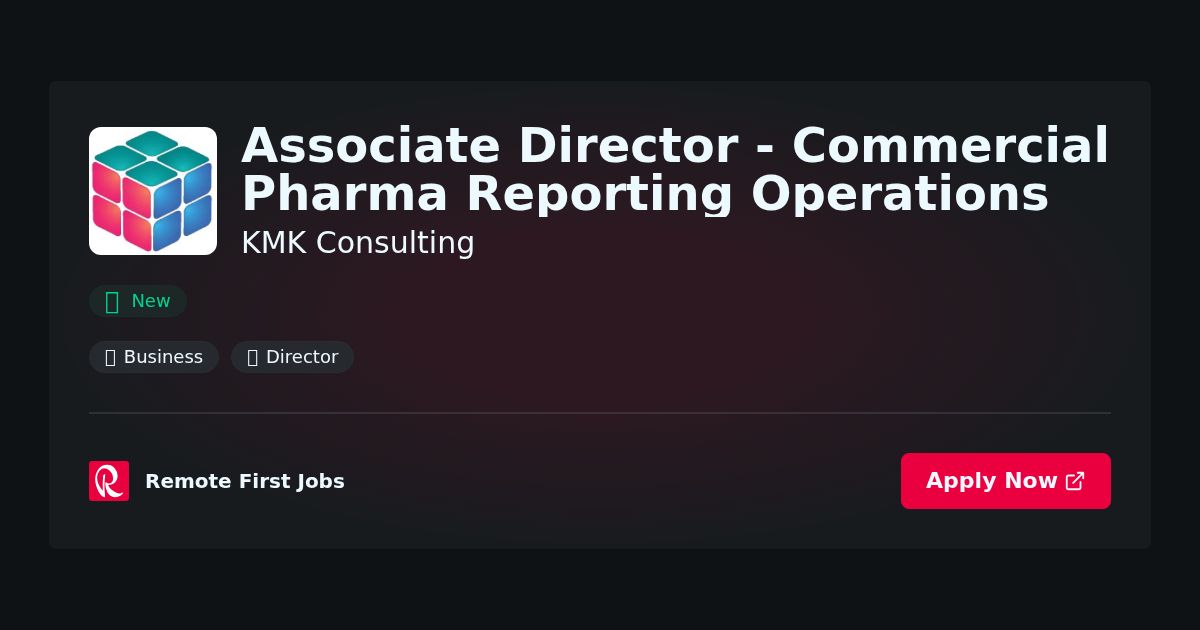 “KMK Consulting Appoints New Associate Director to Lead Advancements in Commercial Pharma Reporting Operations” | News