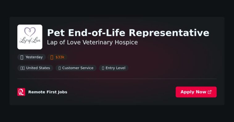 “Lap of Love Veterinary Hospice Expands Services with New Pet End-of-Life Representative to Support Families Through Difficult Transitions” | News