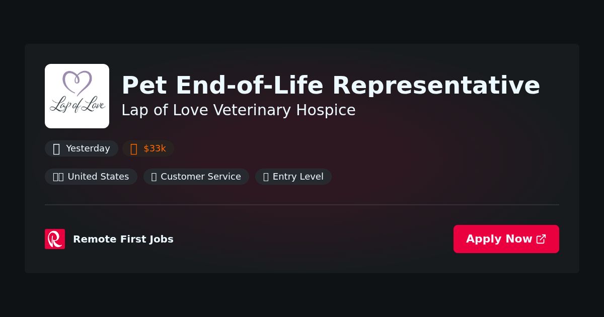 “Lap of Love Veterinary Hospice Expands Services with New Pet End-of-Life Representative to Support Families Through Difficult Transitions” | News