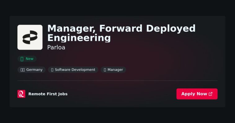 Parloa Seeks Manager for Forward Deployed Engineering Team in Berlin | News