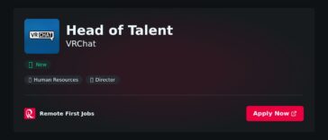 VRChat Seeks Head of Talent to Lead Global Hiring Strategy Amid Organizational Restructuring | News