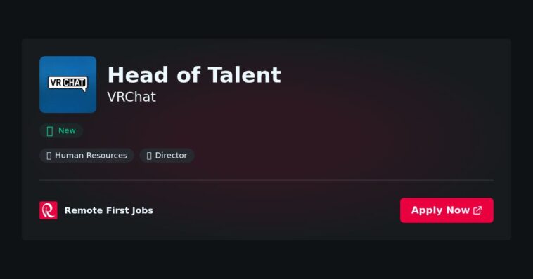 VRChat Seeks Head of Talent to Lead Global Hiring Strategy Amid Organizational Restructuring | News 7 VRChat Seeks Head of Talent to Lead Global Hiring Strategy Amid Organizational Restructuring | News